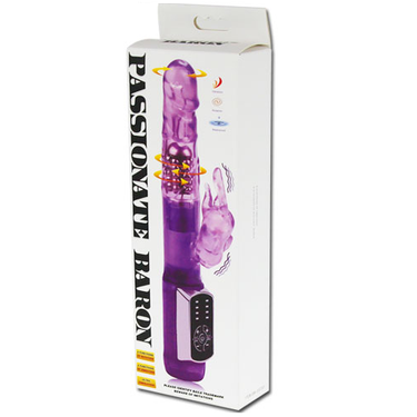 Vibratore Rabbit Viola con 12 Vibrazioni e Rotazioni a 4 Funzioni